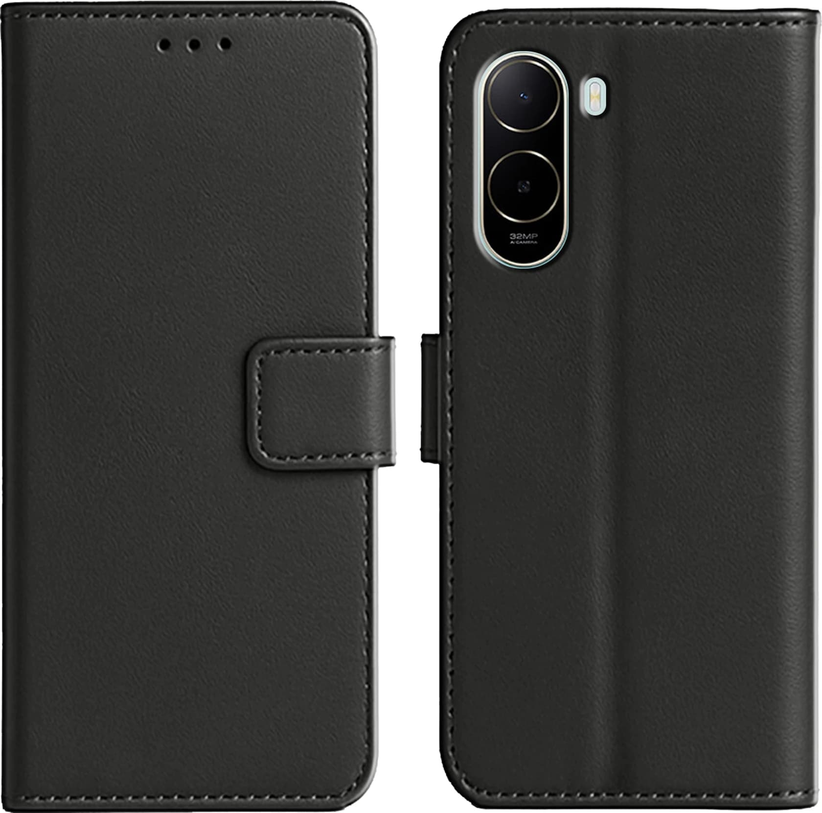 Premium PU Leather Flip Cover for Poco C85x 5G with Card Slots & Stand Feature image 3
