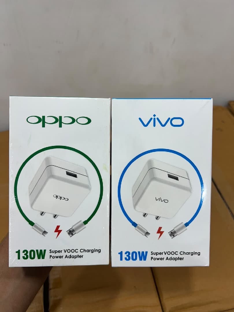Oppo/vivo Mix Brand 130w Type C Charger Premium Quality With Warranty image 1