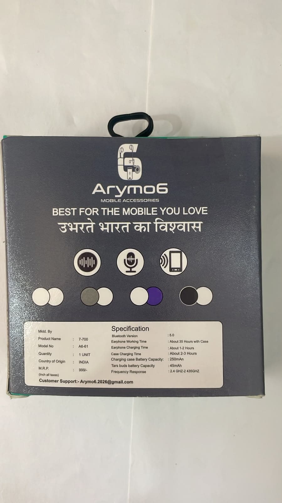 Arymo6 A6-61 True Wireless Stereo (TWS) Earbuds image 2