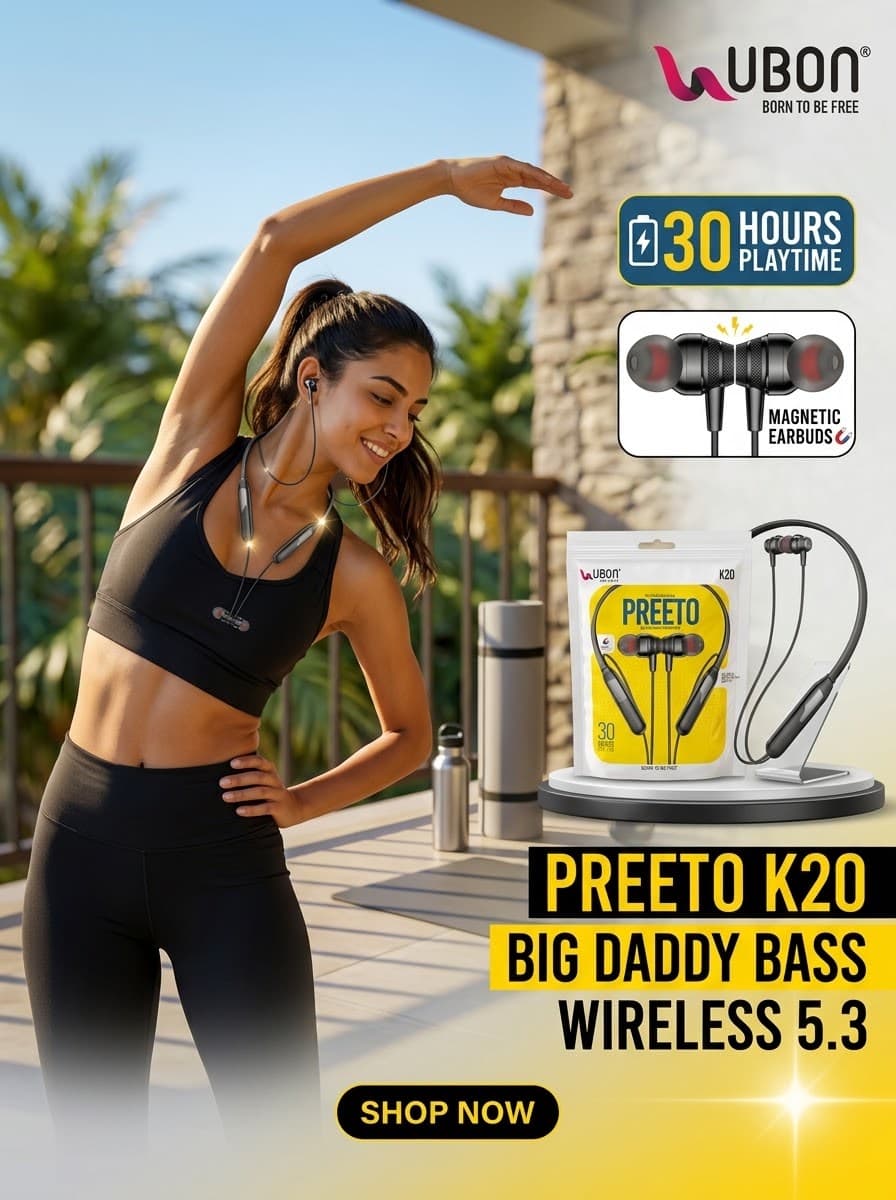 UBON Preeto K20 Wireless Neckband image 2