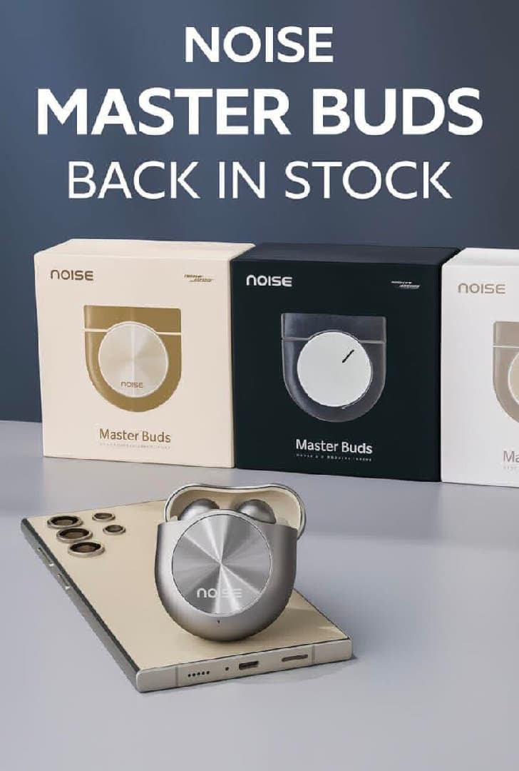 NOISE MASTER SOUND BY BOSE BUDS WITH VOLUME CONTROL MATT FINISHING BEST SOUND QUALITY 3 COLOUR image 1