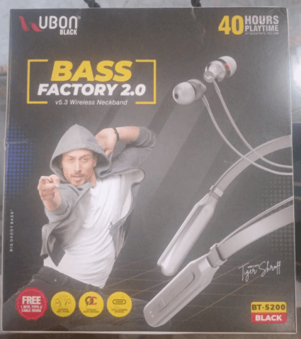 Ubon Bass Factory 2.0 BT-5200 Wireless Neckband image 2