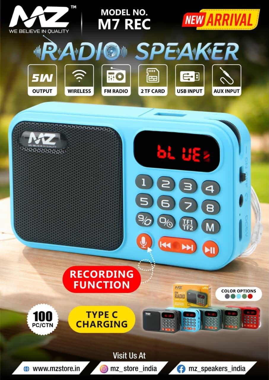 MZ M7 REC Super FM Radio Speaker