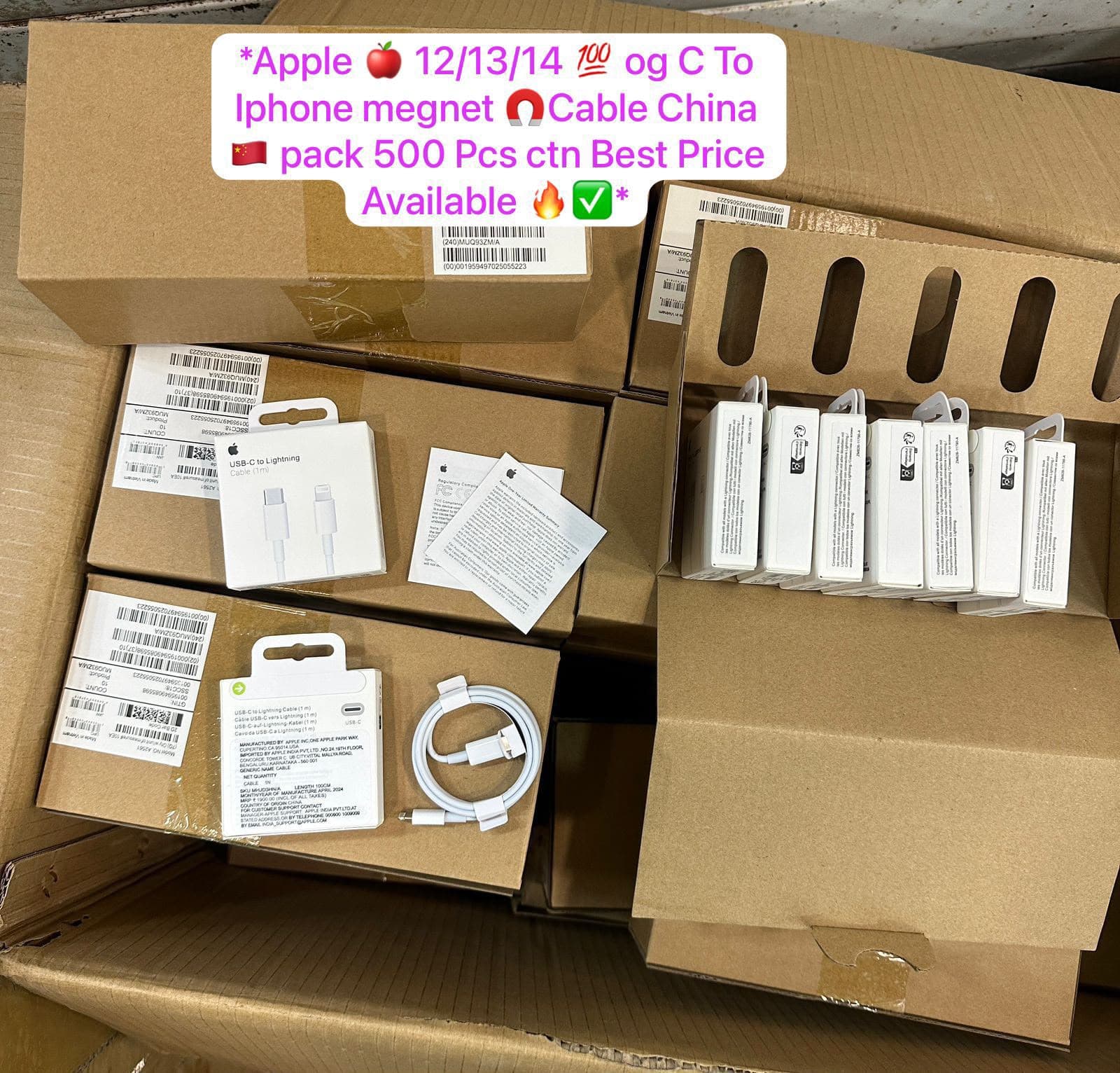Apple USB-C To Lightning Cable – 1 Meter