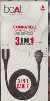 Boat V3-in-1 USB Charging/Data Cable
