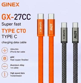 GINEX GX-27CC USB Type-C To Type-C Data Cable image 4