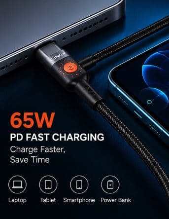 GINEX GX-24CL 65W PD Fast Charging Cable image 3