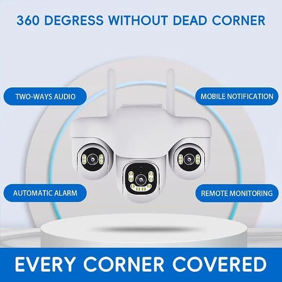 WiFi PTZ Triple Lens Camera