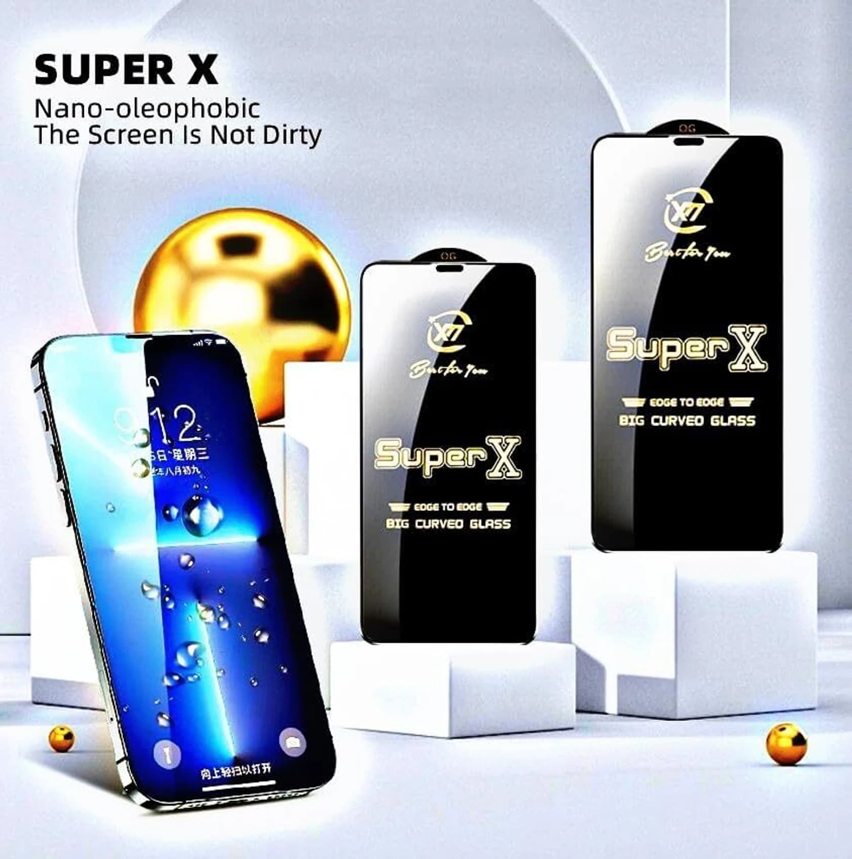 OVOG Super X ESD Anti Static Big Curved Tempered Glass image 2