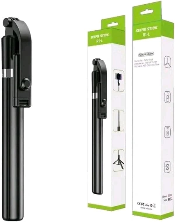 R1S-L Selfie Stick Tripod with LED Light & Bluetooth Remote image 3