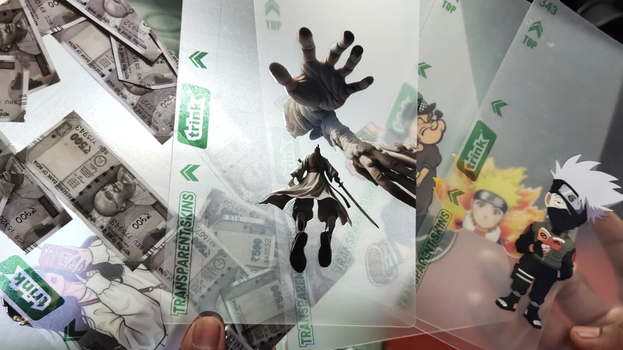 Trink Transparent Mobile Back Skin