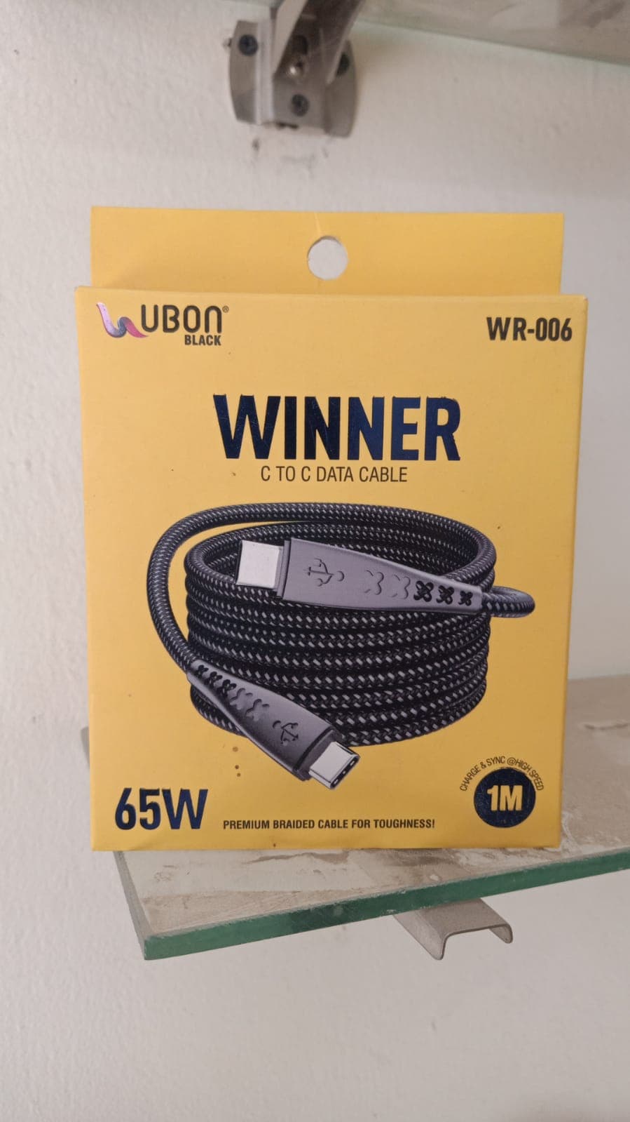 Ubon Winner WR-006 65W Type-C To Type-C Data Cable