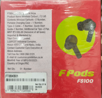 Fastrack FPods FS100 True Wireless Earbuds image 2