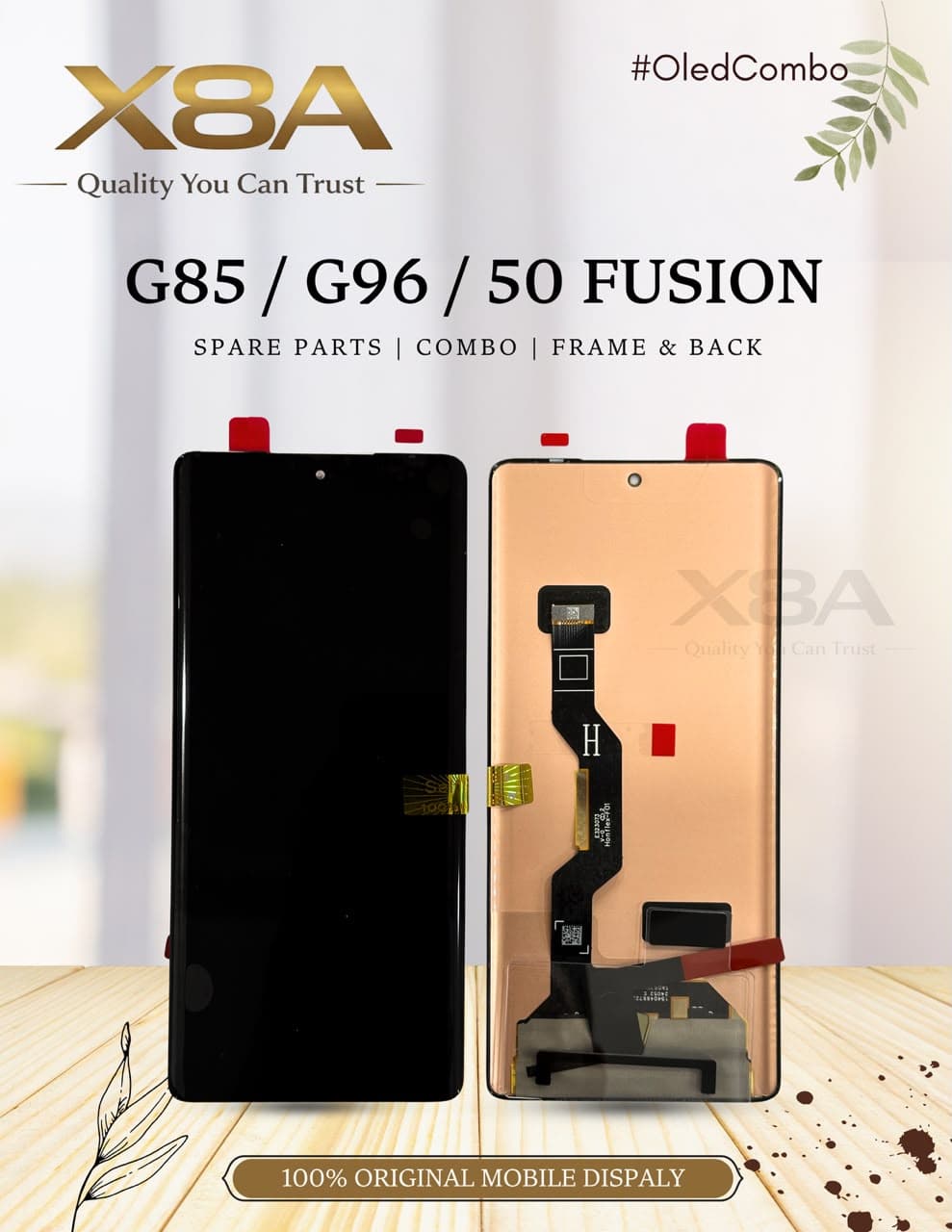 X8A G85 / G96 / Edge 50 Fusion OLED Display Combo ( All Model)