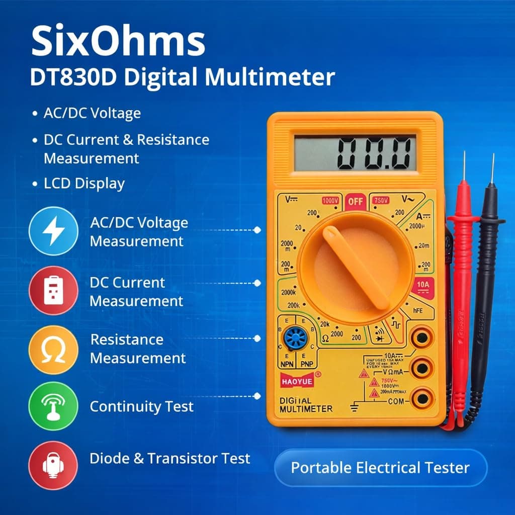 DT830D Digital Multimeter image 2