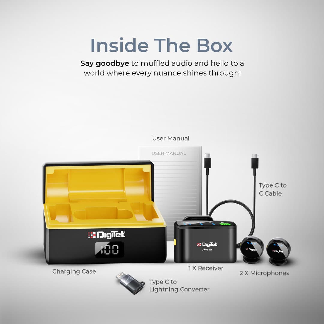 DIGITEK (DWM-116) 2-in-1 Wireless Microphone image 3