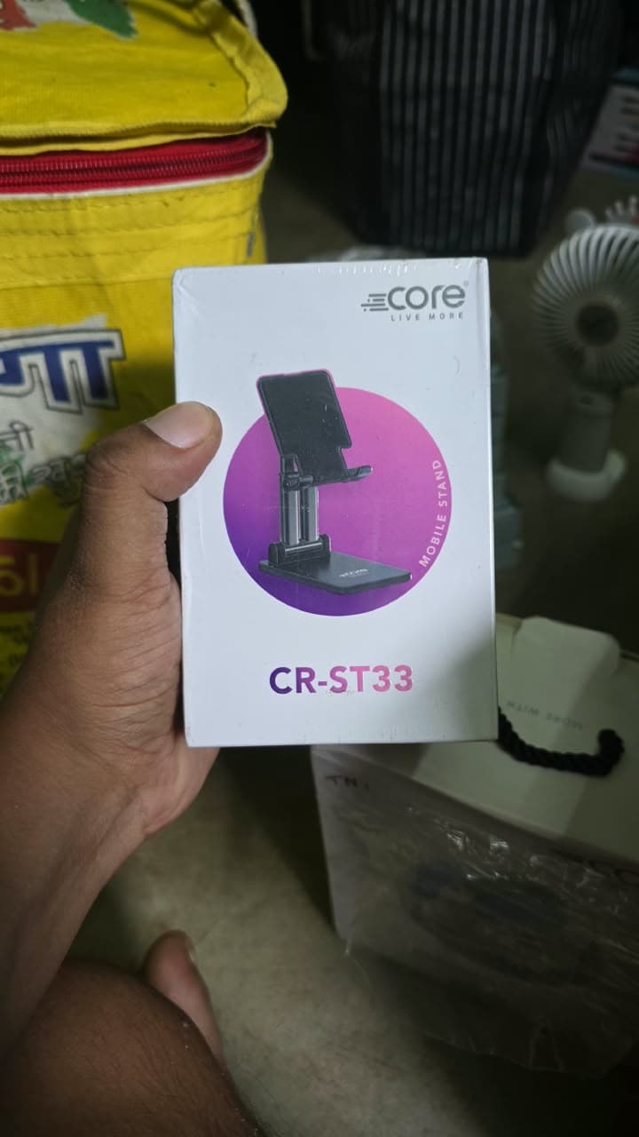 Foldable Desktop Mobile Stand (Model: CR-ST33) image 1