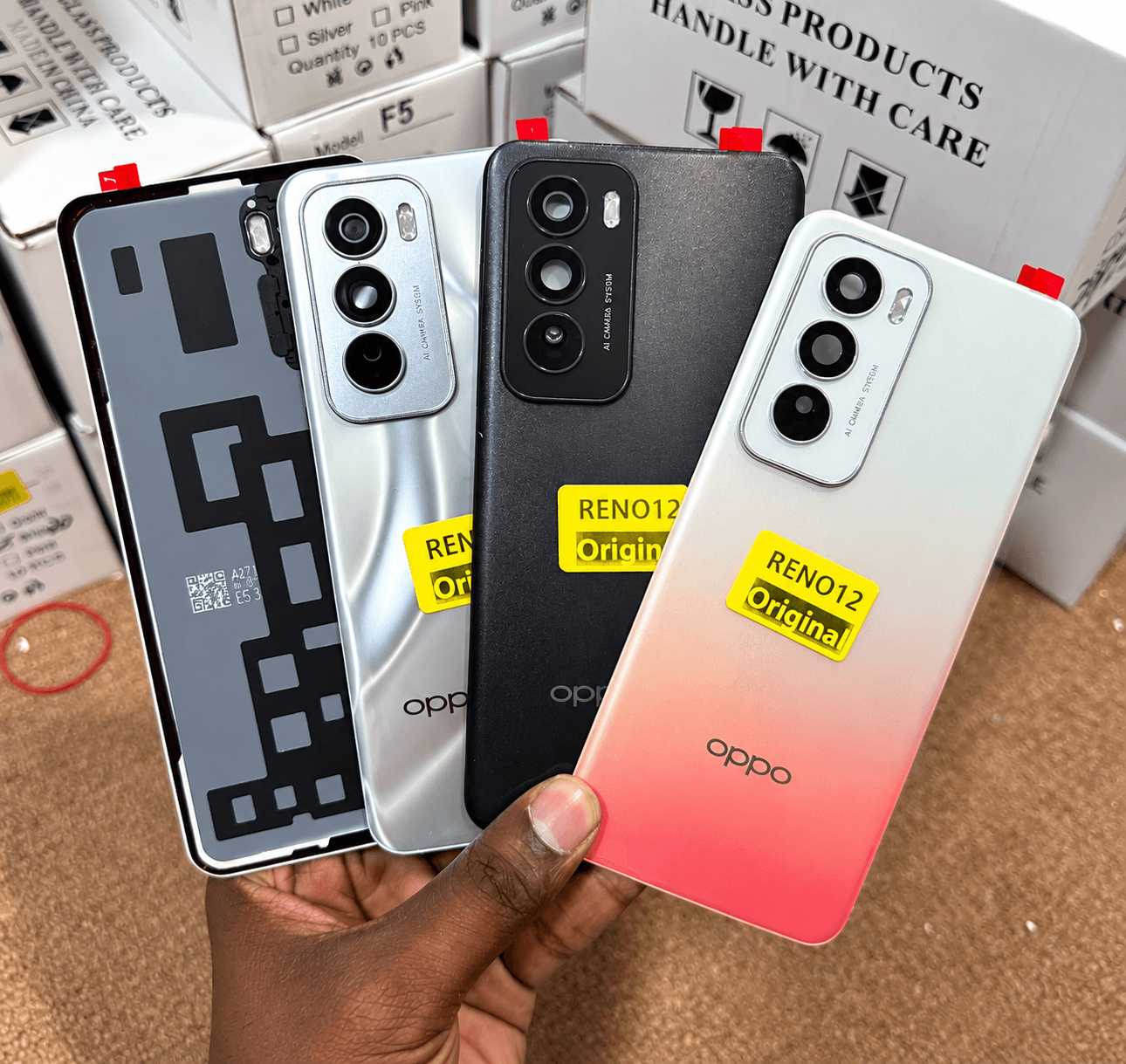 Oppo Reno 12 5G Smartphone Back Panel Back Glass With Camera Lens