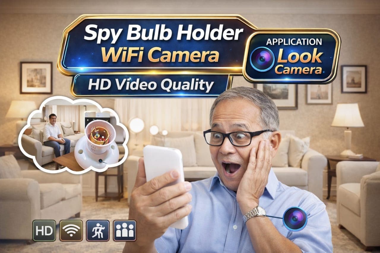 Spy Bulb Holder WiFi Camera image 5