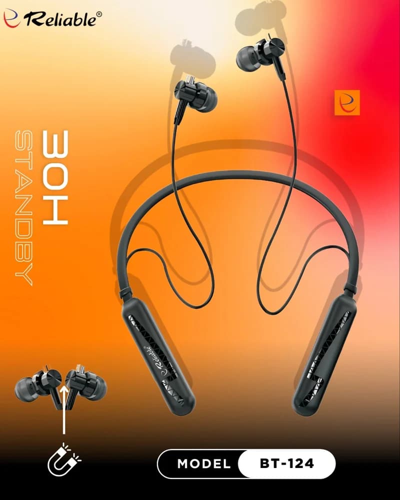 Multicolor Bluetooth Neckband Headphone image 1