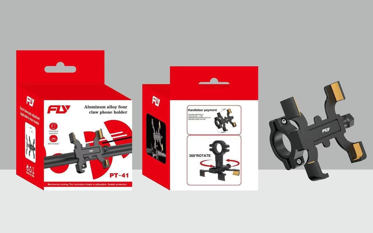 FLY PT-41 Aluminum Alloy Four Claw Phone Holder