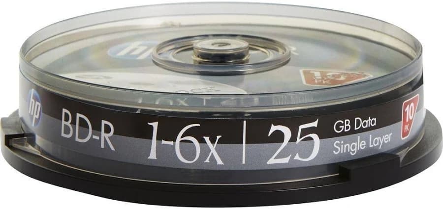 HP BD R 6X 25GB 6X 10Pack Cake Box image 3