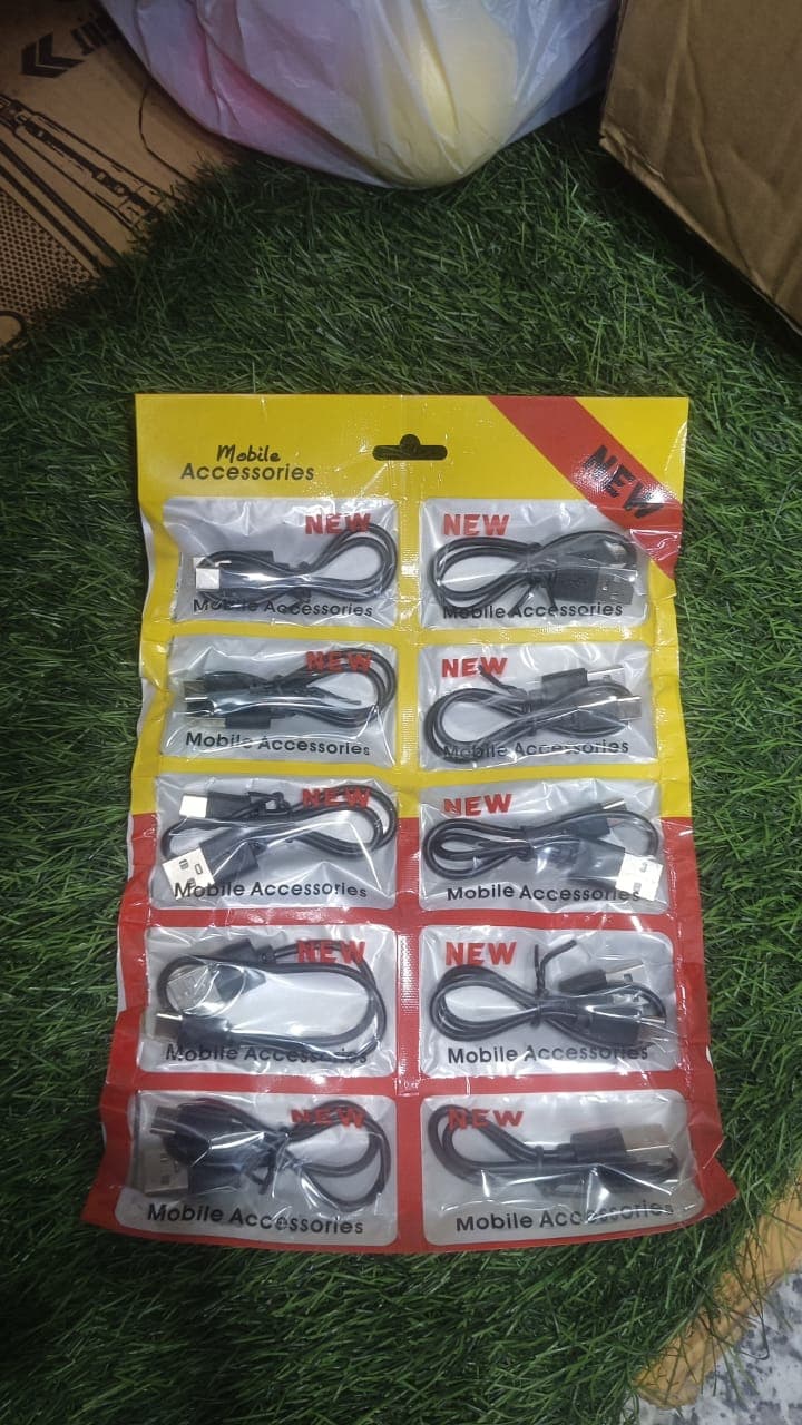 Multi-Pack Of Mobile Phone USB Charging/Data Cables