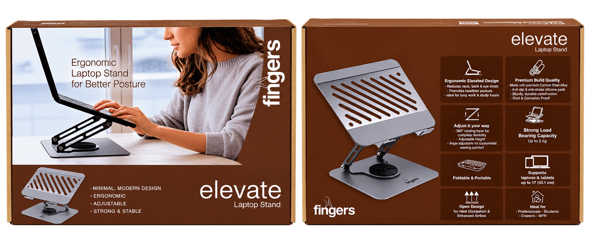 FINGERS Elevate Ergonomic Laptop Stand image 1