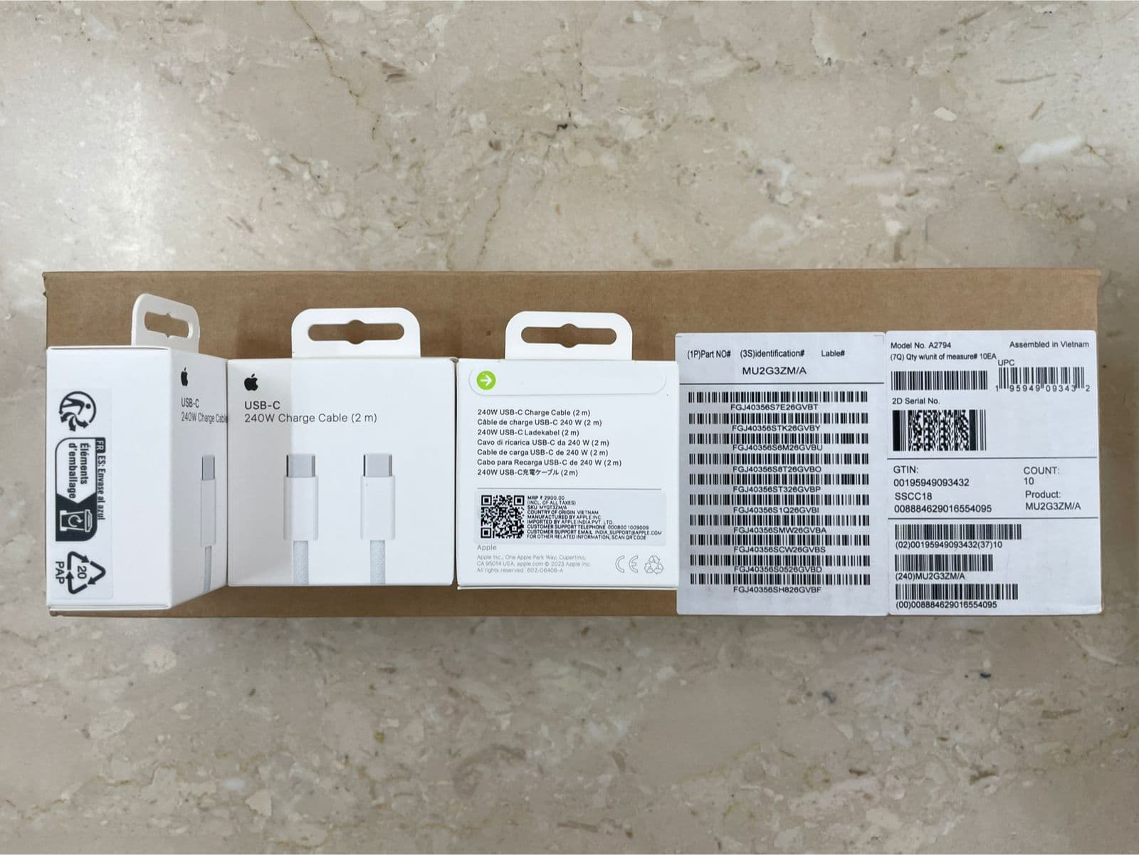 Apple USB-C 240W Charge Cable (2m)