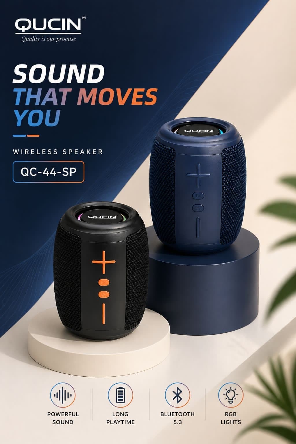 QUCIN QC-44-SP Wireless Speaker