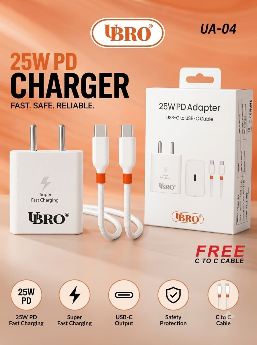 UBRO UA-04 25W PD Fast Charger image 1