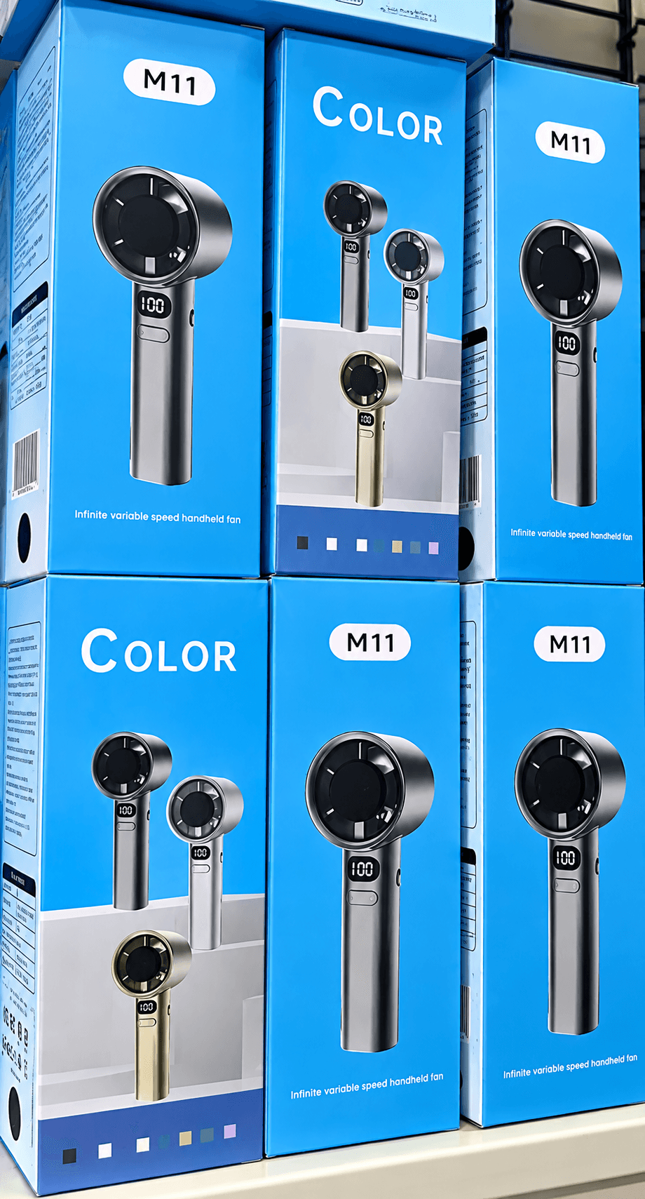 M11 Infinite Variable Speed Handheld Fan