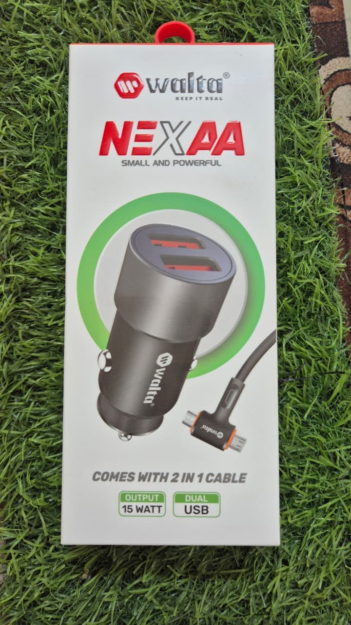 NEXAA WUTC-1058 2-in-1 Cable Car Charger