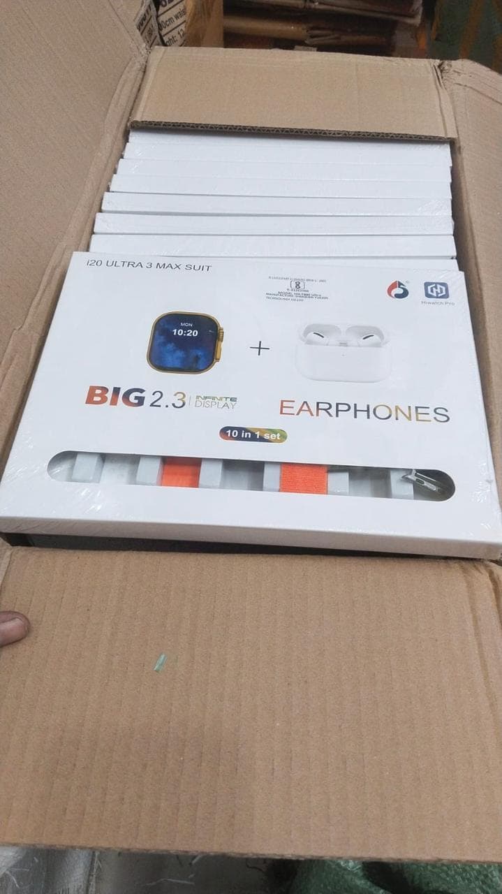 I20 Ultra 3 Max Suit 10-in-1 Smartwatch Combo