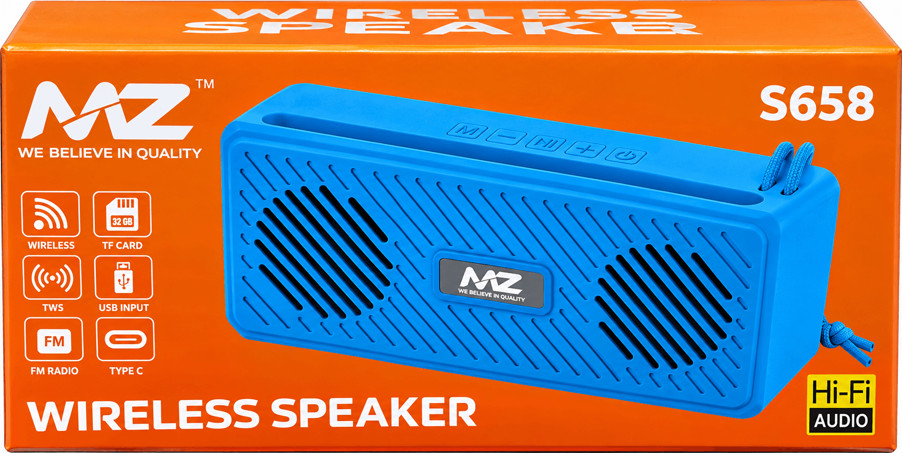 MZ S658 Portable Wireless Bluetooth Speaker
