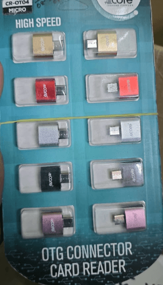 Metallic Micro USB OTG Adapter / Card Reader Connector