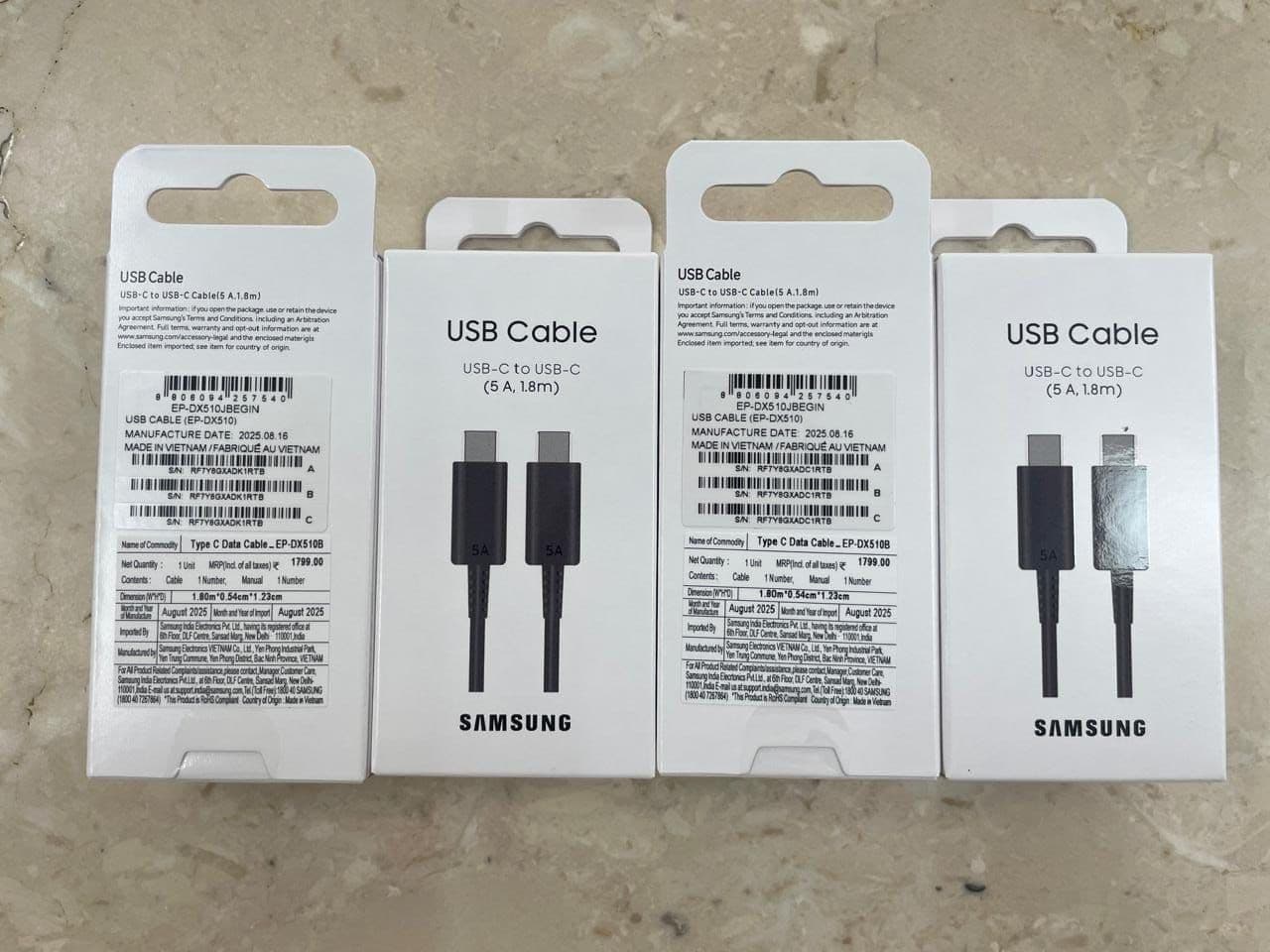 SAMSUNG c to c care original cable. . image 1