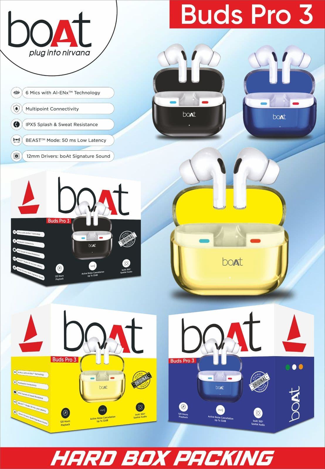 Boat Airdopes ProGear Wireless Earbuds