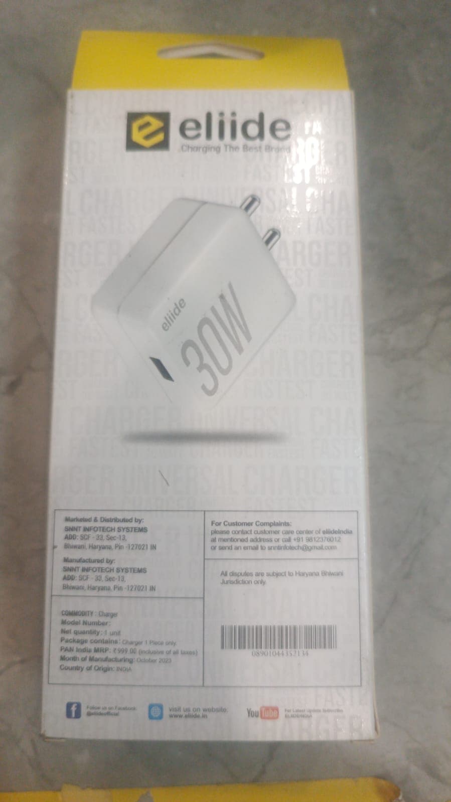 ELIIDE Konnect 30W Wall Charger image 2