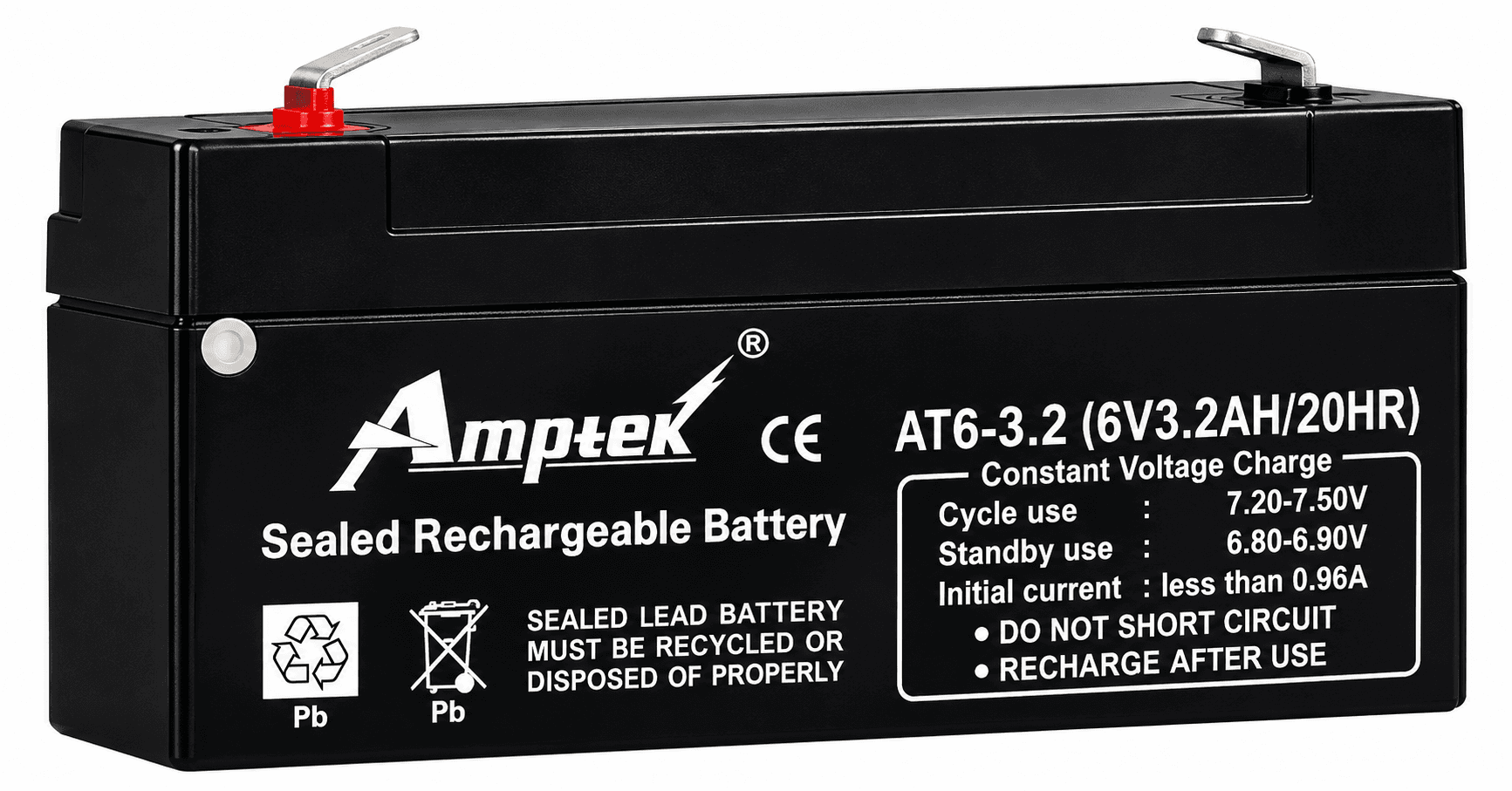 Amptek AT6-3.2 Sealed Rechargeable Battery