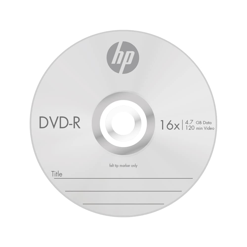 HP DVD-R 4.7GB Premium Recordable Digital Versatile Disc Slimcase 16x Speed image 3