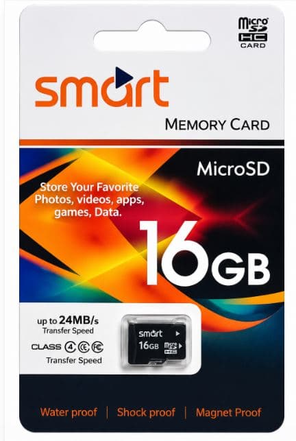 Smart 16GB MicroSD Memory Card