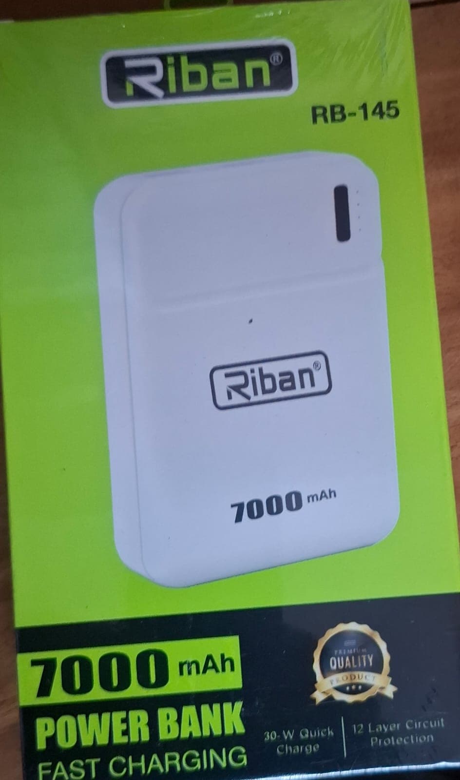 Riban Rb-145 7000 Mah Fast Charging Power Bank