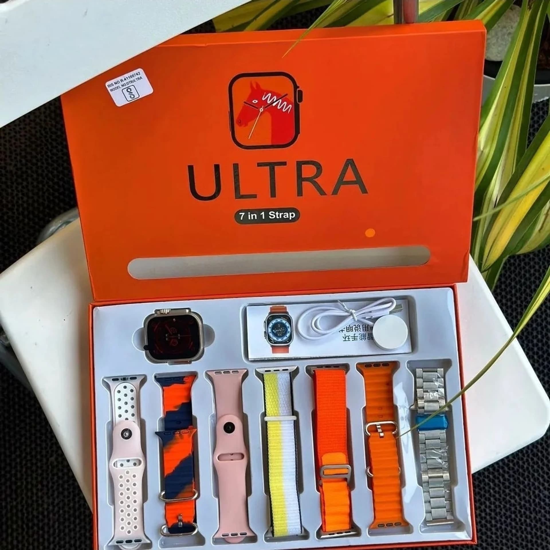 Ultra 3 Smartwatch 7 In 1 Strap Set image 2