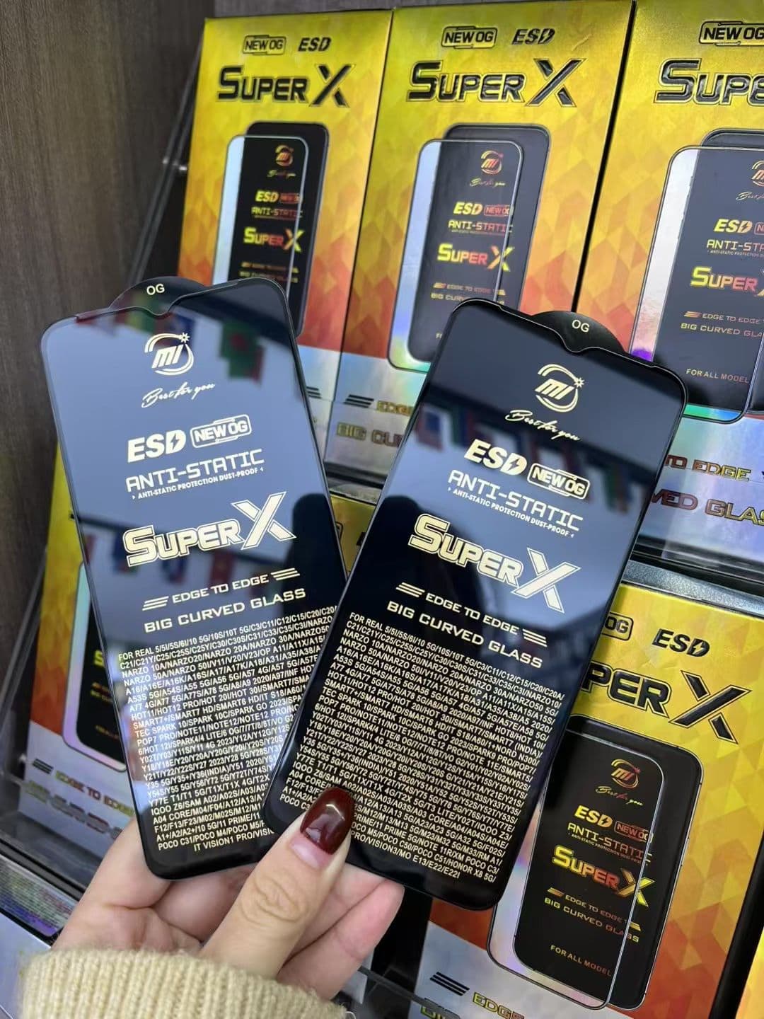 Super X ESD Anti-Static Big Curved Glass Screen Protector