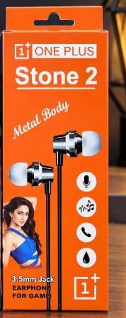 One Plus Stone 2 Metal Body Stereo Earphone