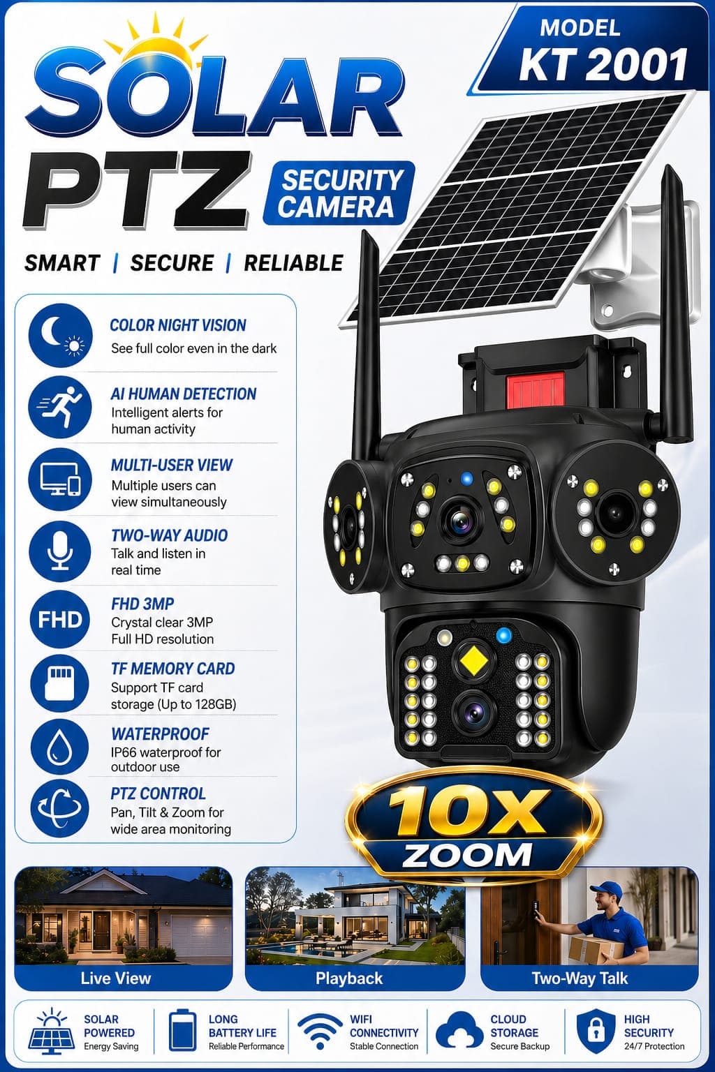 KT-411 PTZ 4G Support Camera