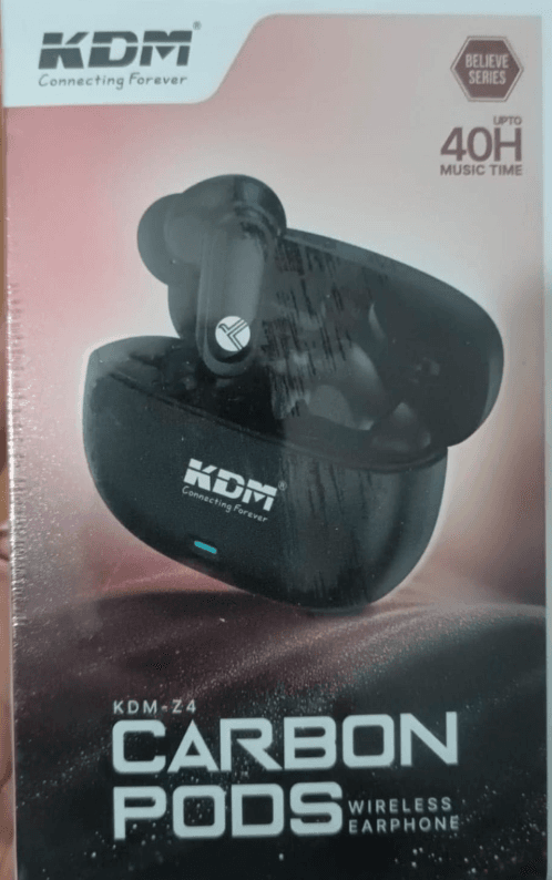 Kdm  Z4 Carbon Pods Wireless Earphones