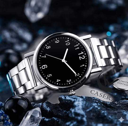 Casera Slim Steel Silver Analog Watch