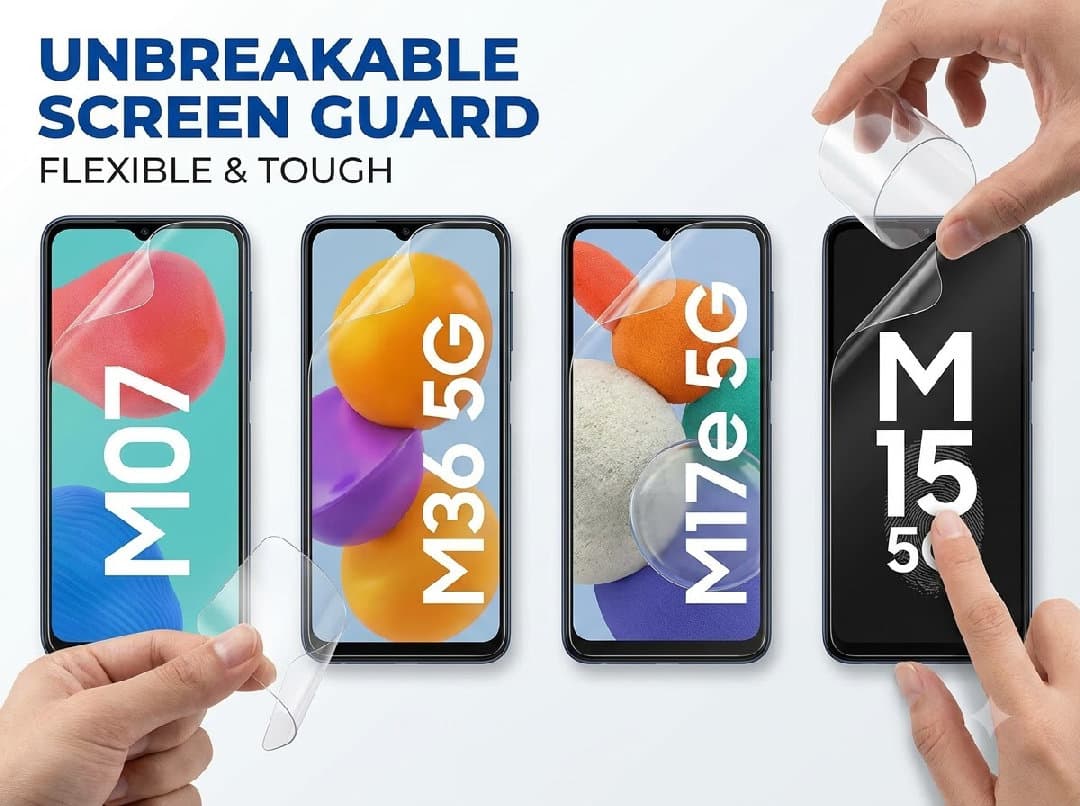 Unbreakable Screen Guard For Samsung Mobile Phones image 1